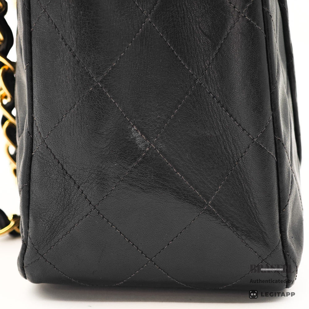 CHANEL Maxi Jumbo Matelasse Lambskin Black Shoulder Bag 【ImportFeeFREE】