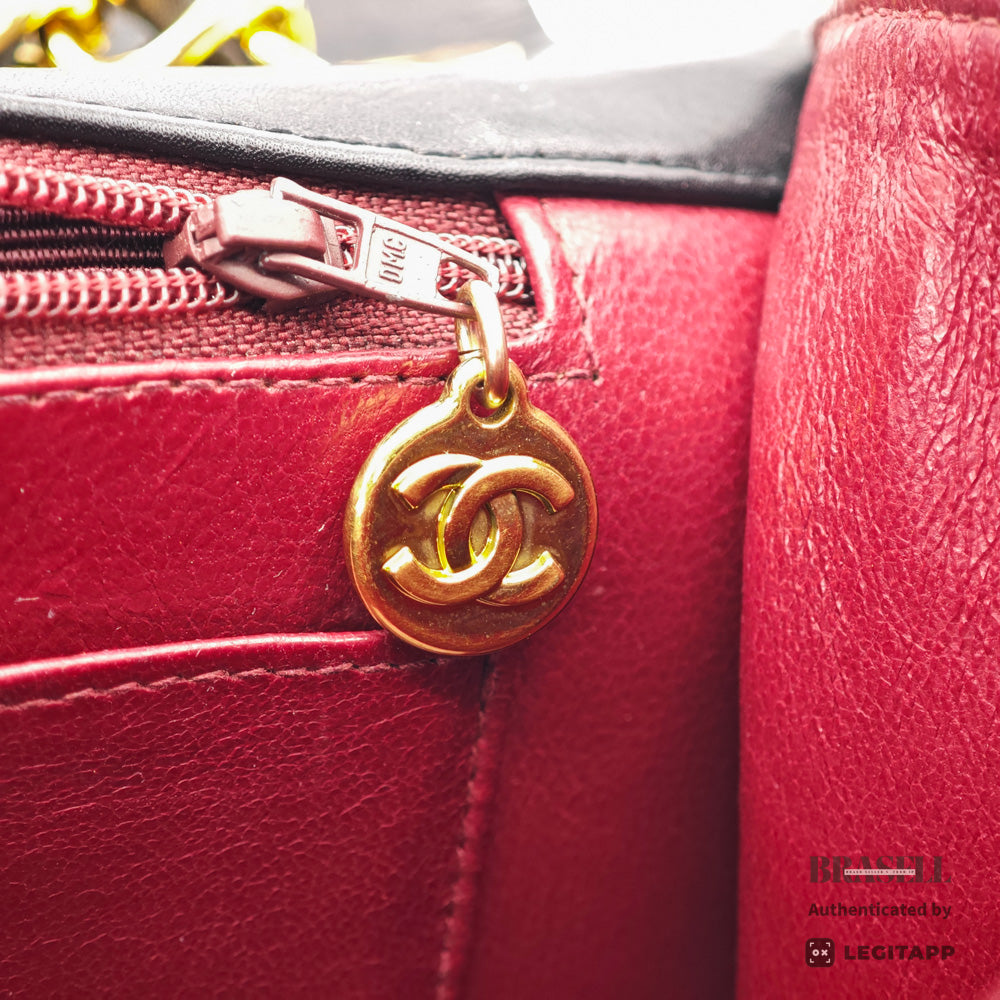 CHANEL Maxi Jumbo Matelasse Lambskin Black Shoulder Bag 【ImportFeeFREE】