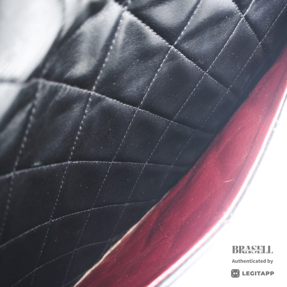 CHANEL Maxi Jumbo Matelasse Lambskin Black Shoulder Bag 【ImportFeeFREE】