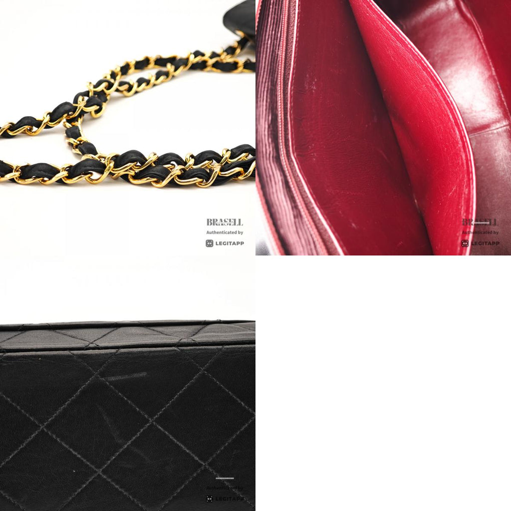 CHANEL Maxi Jumbo Matelasse Lambskin Black Shoulder Bag 【ImportFeeFREE】
