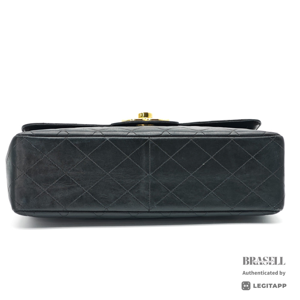 CHANEL Jumbo Matelasse Lambskin Black Shoulder Bag 【ImportFeeFREE】