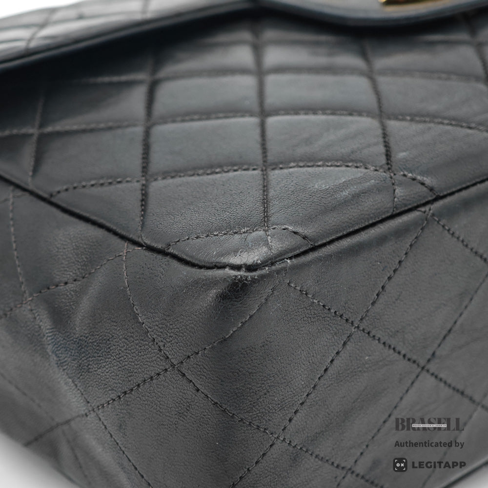 CHANEL Jumbo Matelasse Lambskin Black Shoulder Bag 【ImportFeeFREE】