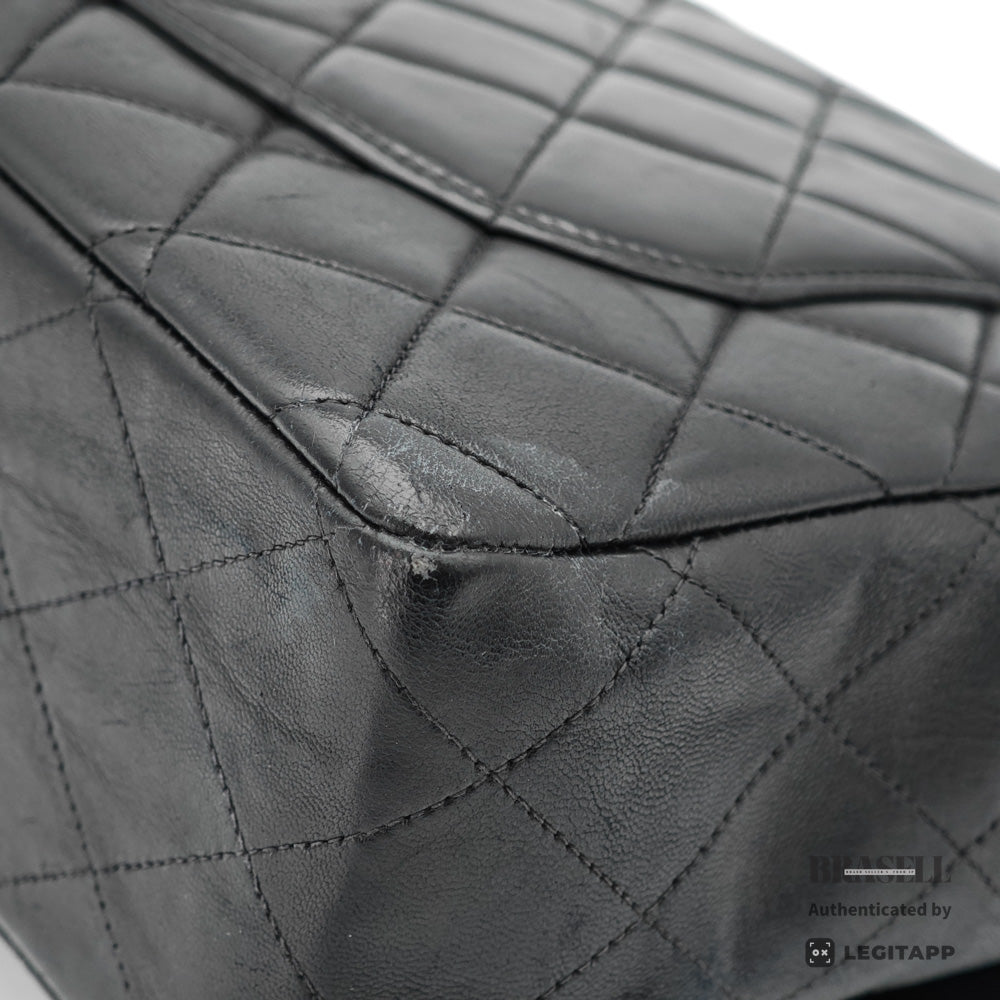 CHANEL Jumbo Matelasse Lambskin Black Shoulder Bag 【ImportFeeFREE】