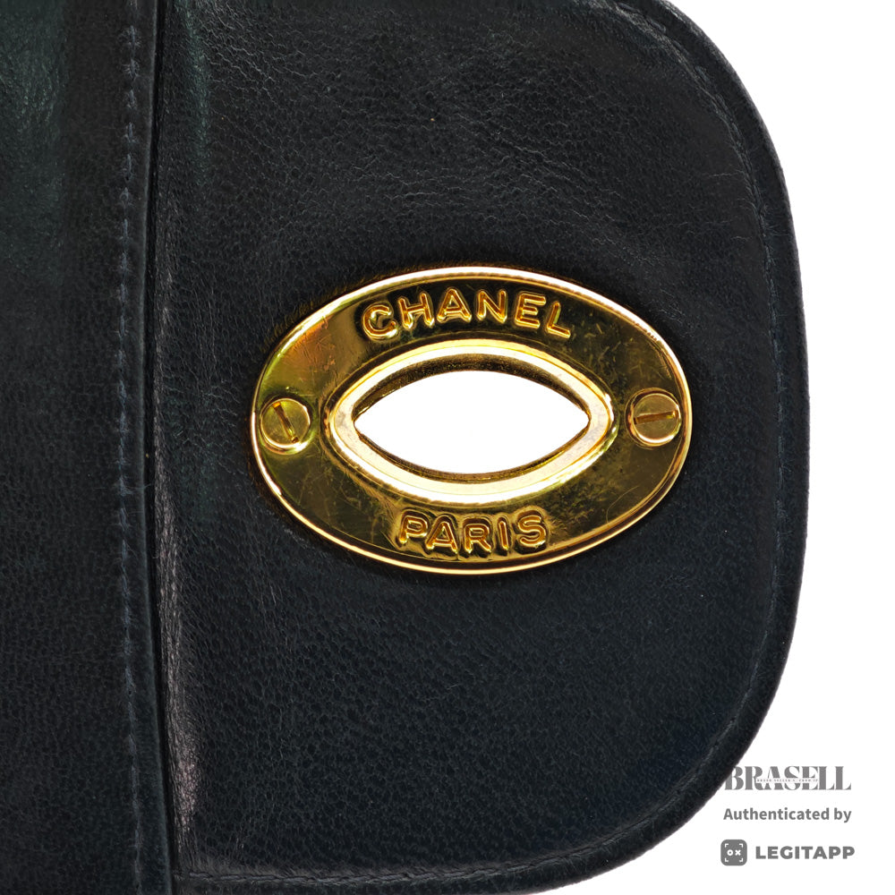 CHANEL Jumbo Matelasse Lambskin Black Shoulder Bag 【ImportFeeFREE】