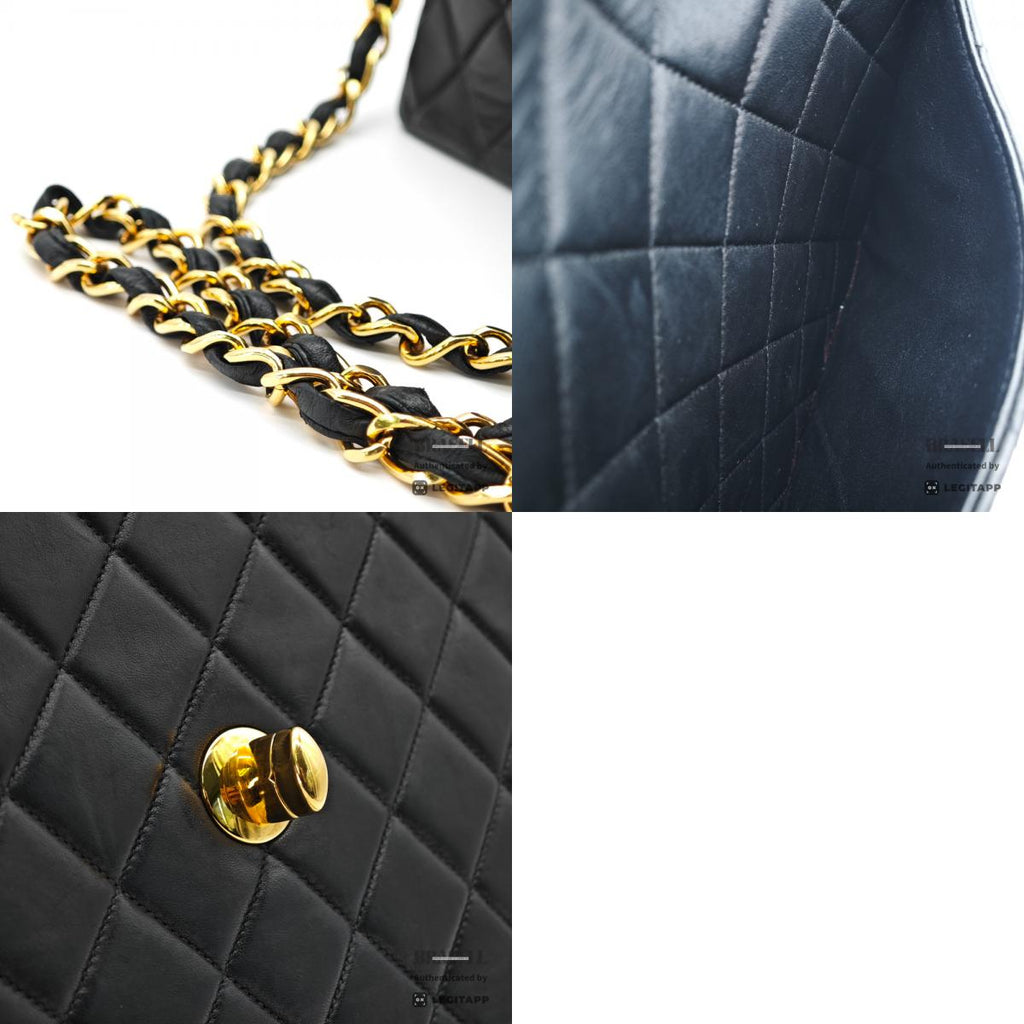 CHANEL Jumbo Matelasse Lambskin Black Shoulder Bag 【ImportFeeFREE】