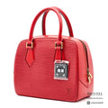 LOUIS VUITTON Sablon Epi Leather Handbag Red M52047 【ImportFeeFREE】