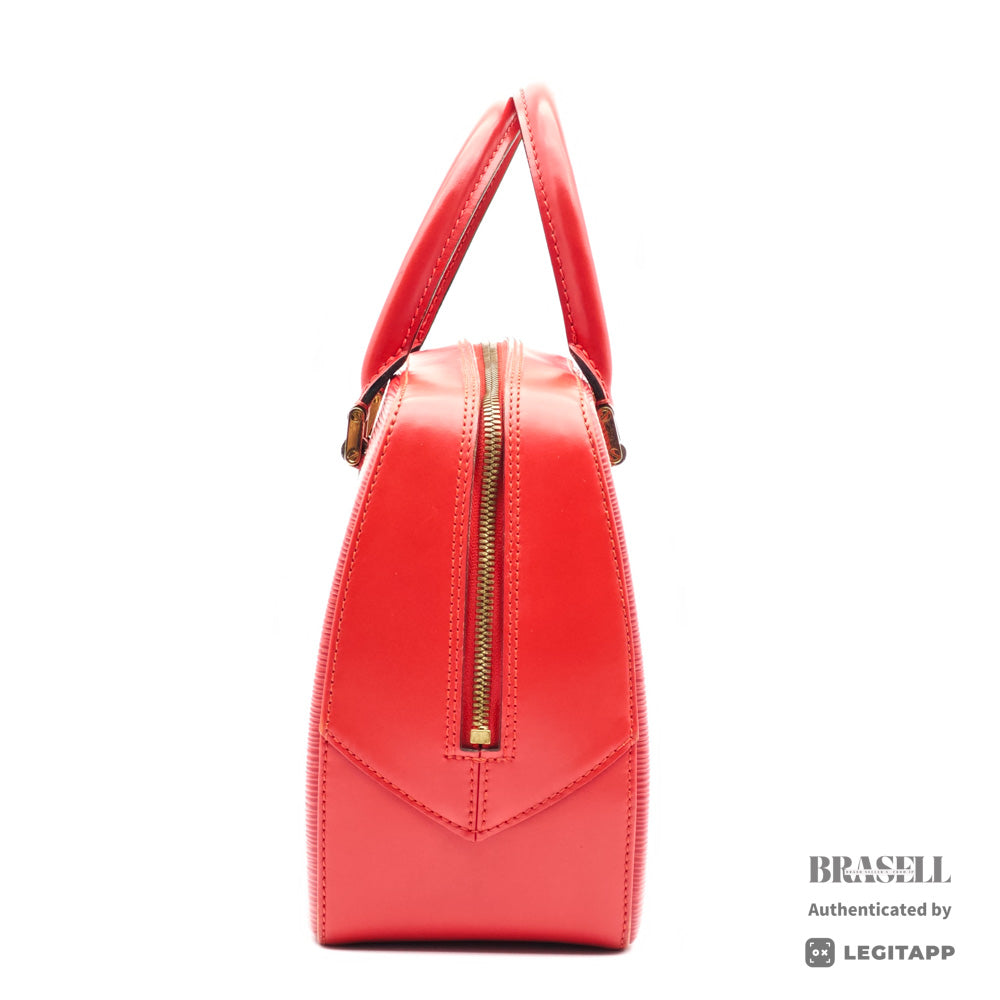 LOUIS VUITTON Sablon Epi Leather Handbag Red M52047 【ImportFeeFREE】