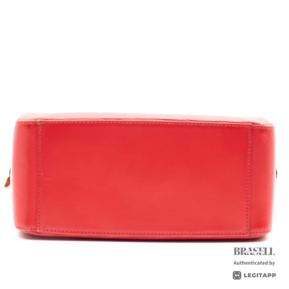 LOUIS VUITTON Sablon Epi Leather Handbag Red M52047 【ImportFeeFREE】