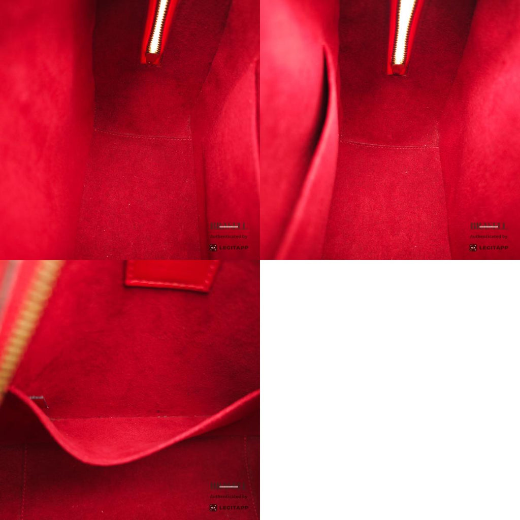 LOUIS VUITTON Sablon Epi Leather Handbag Red M52047 【ImportFeeFREE】