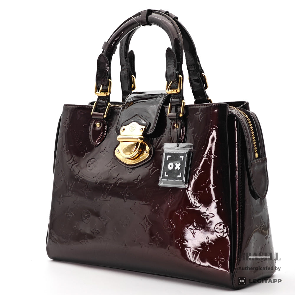 LOUIS VUITTON Melrose Avenue Vernis Amarante HandBag M93757【ImportFeeFREE】