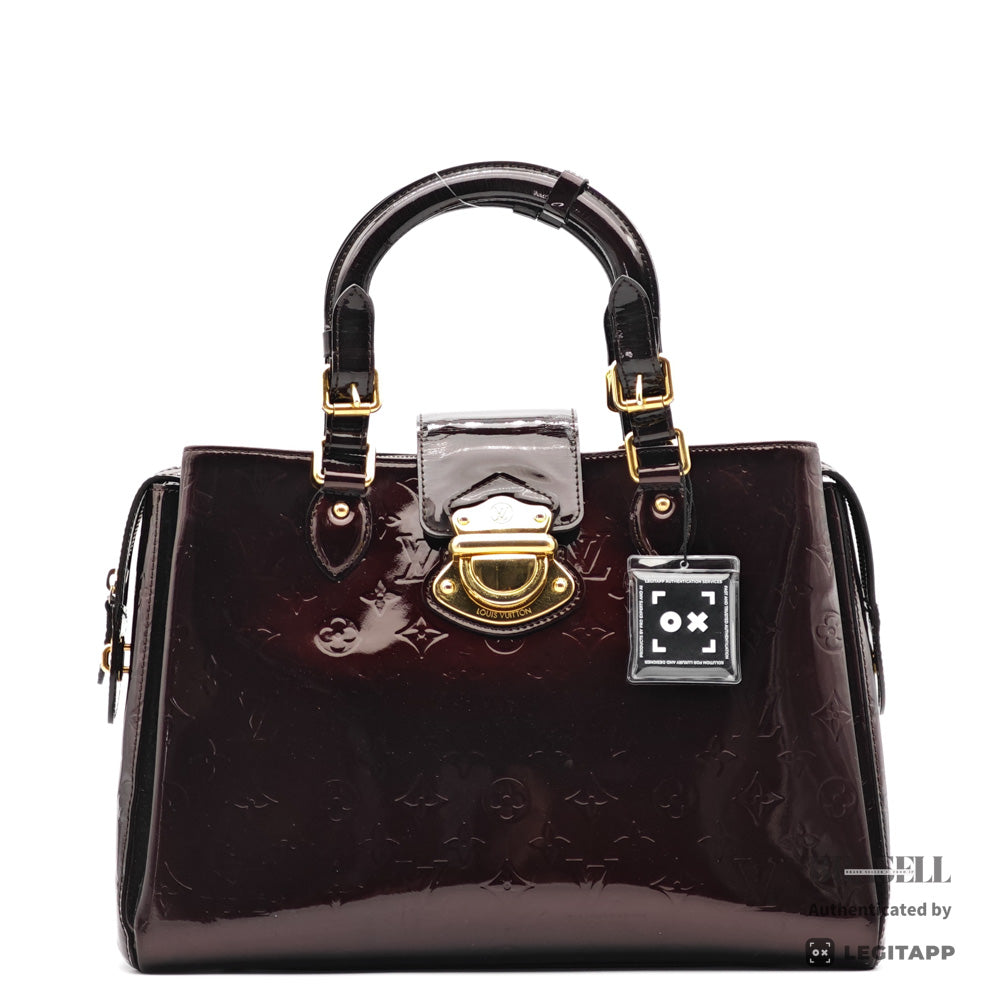 LOUIS VUITTON Melrose Avenue Vernis Amarante HandBag M93757【ImportFeeFREE】