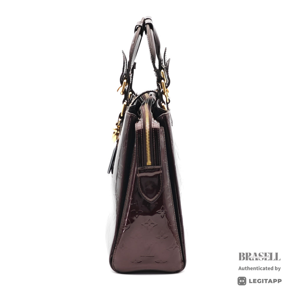 LOUIS VUITTON Melrose Avenue Vernis Amarante HandBag M93757【ImportFeeFREE】