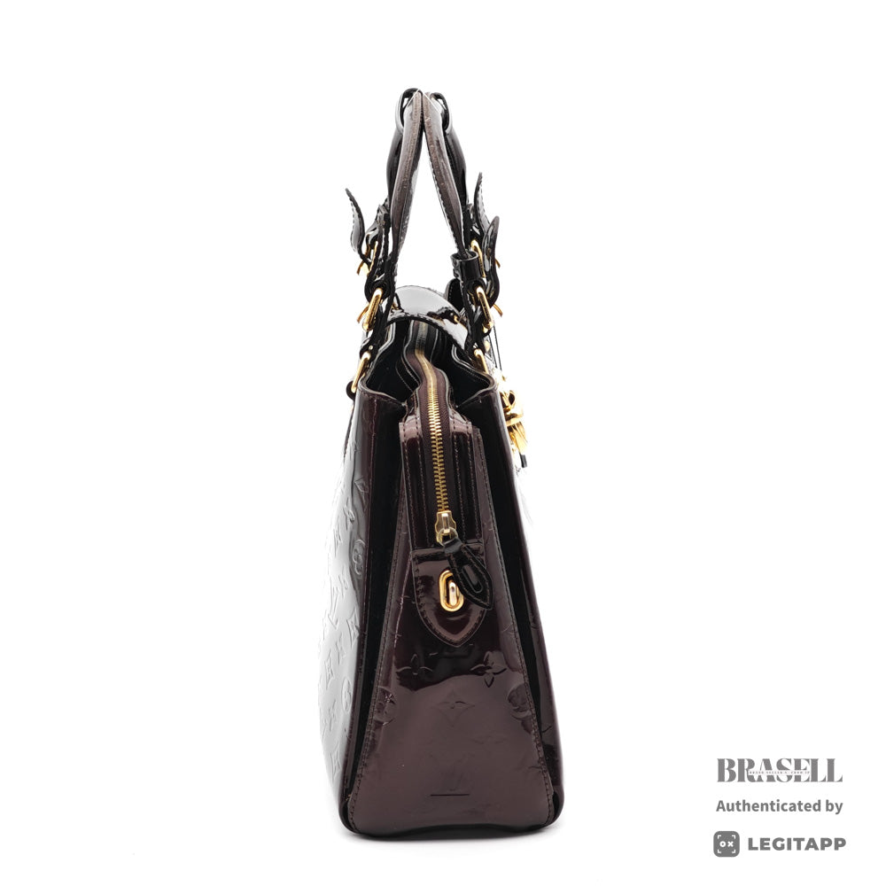 LOUIS VUITTON Melrose Avenue Vernis Amarante HandBag M93757【ImportFeeFREE】