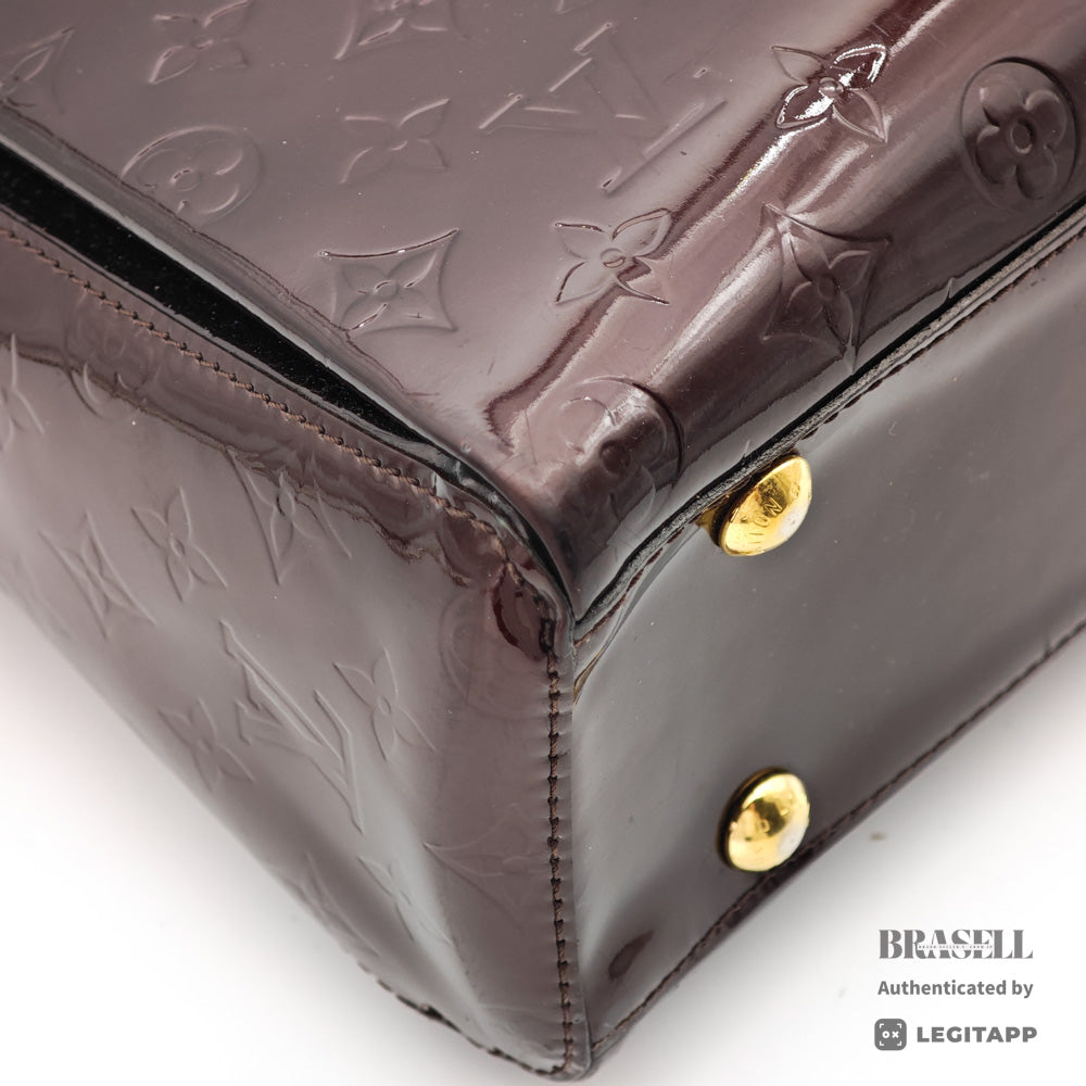LOUIS VUITTON Melrose Avenue Vernis Amarante HandBag M93757【ImportFeeFREE】
