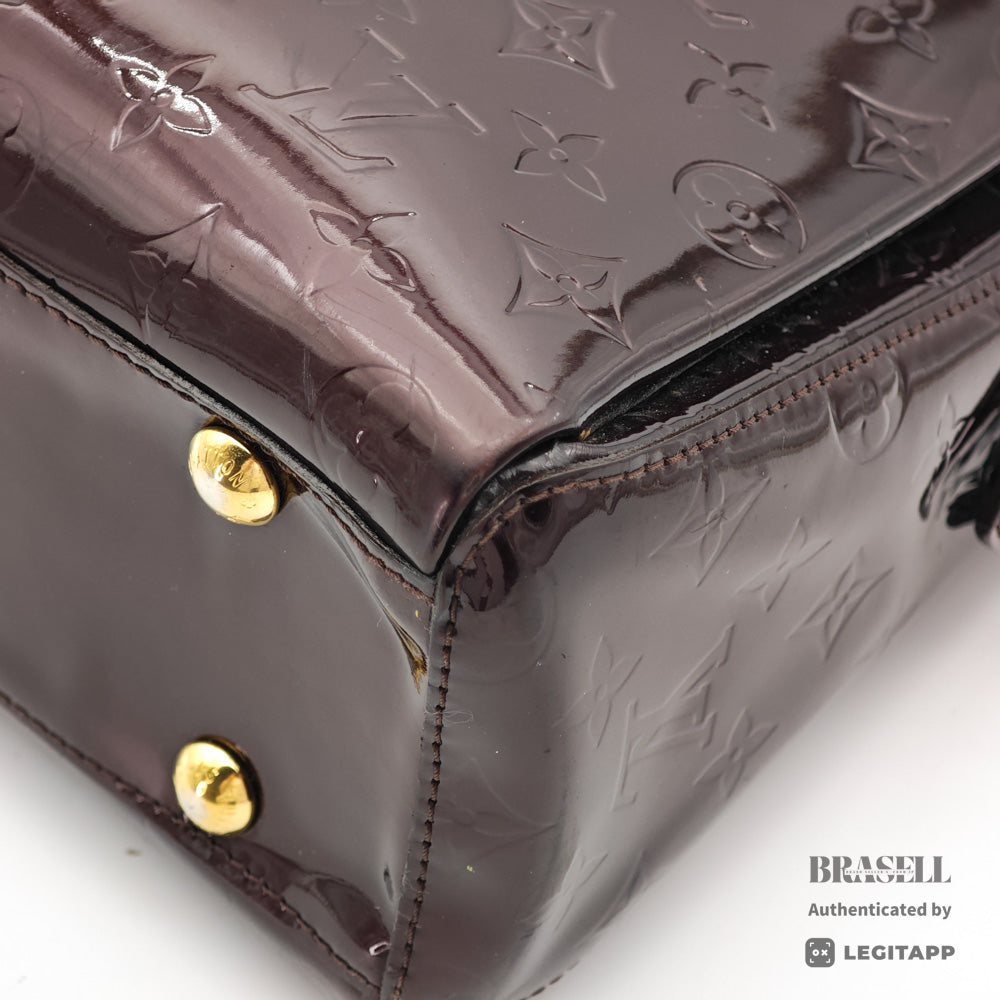 LOUIS VUITTON Melrose Avenue Vernis Amarante HandBag M93757【ImportFeeFREE】