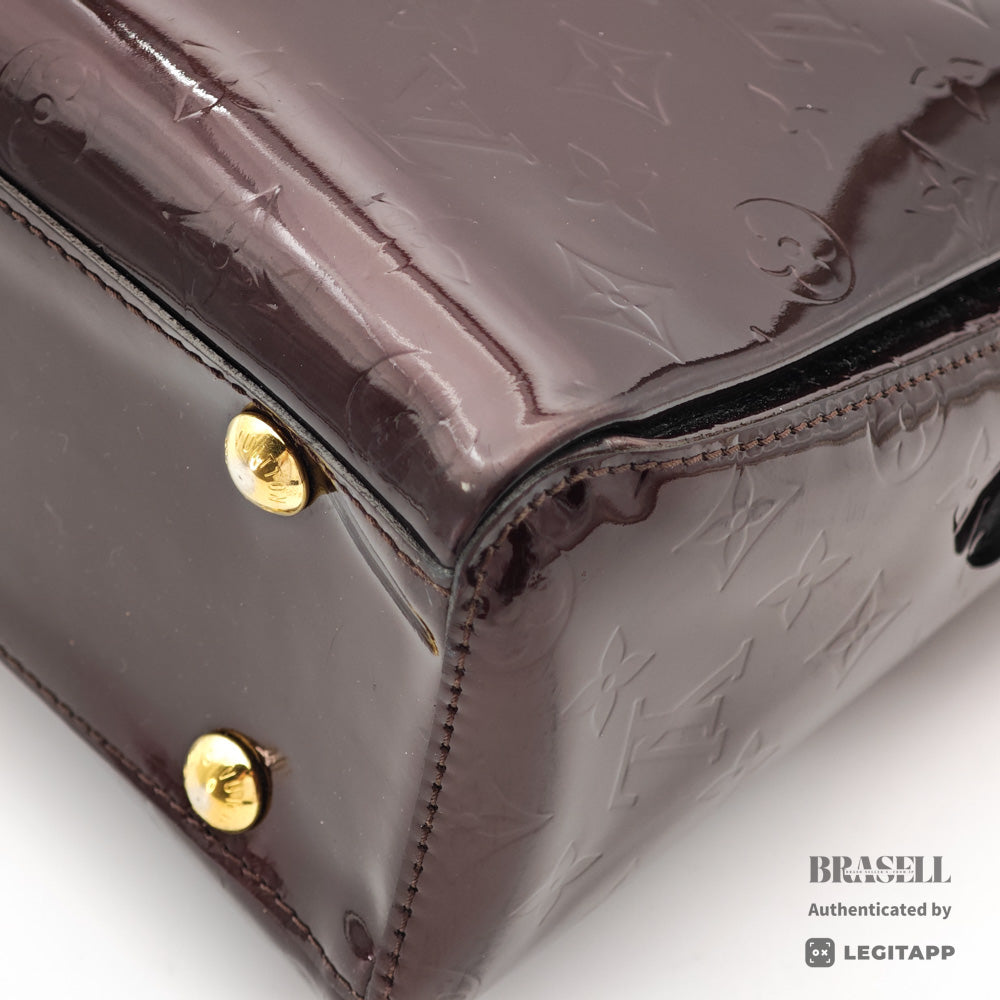 LOUIS VUITTON Melrose Avenue Vernis Amarante HandBag M93757【ImportFeeFREE】
