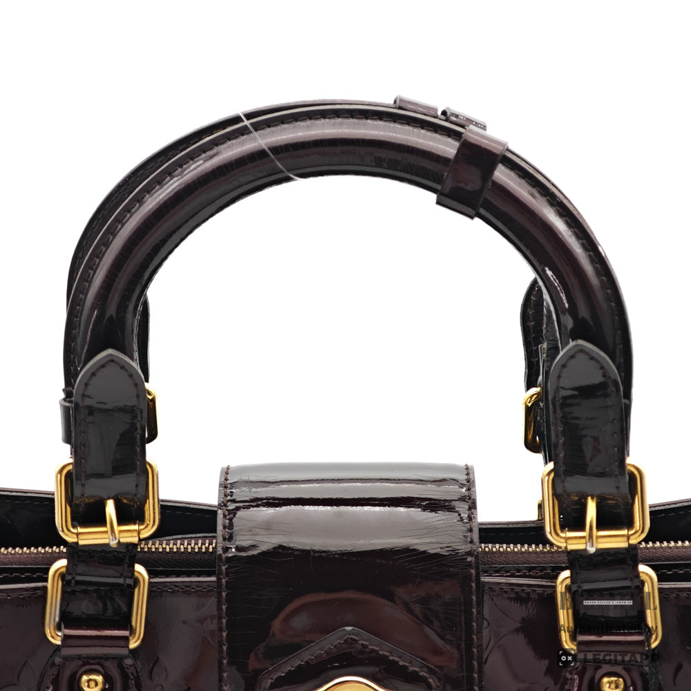 LOUIS VUITTON Melrose Avenue Vernis Amarante HandBag M93757【ImportFeeFREE】