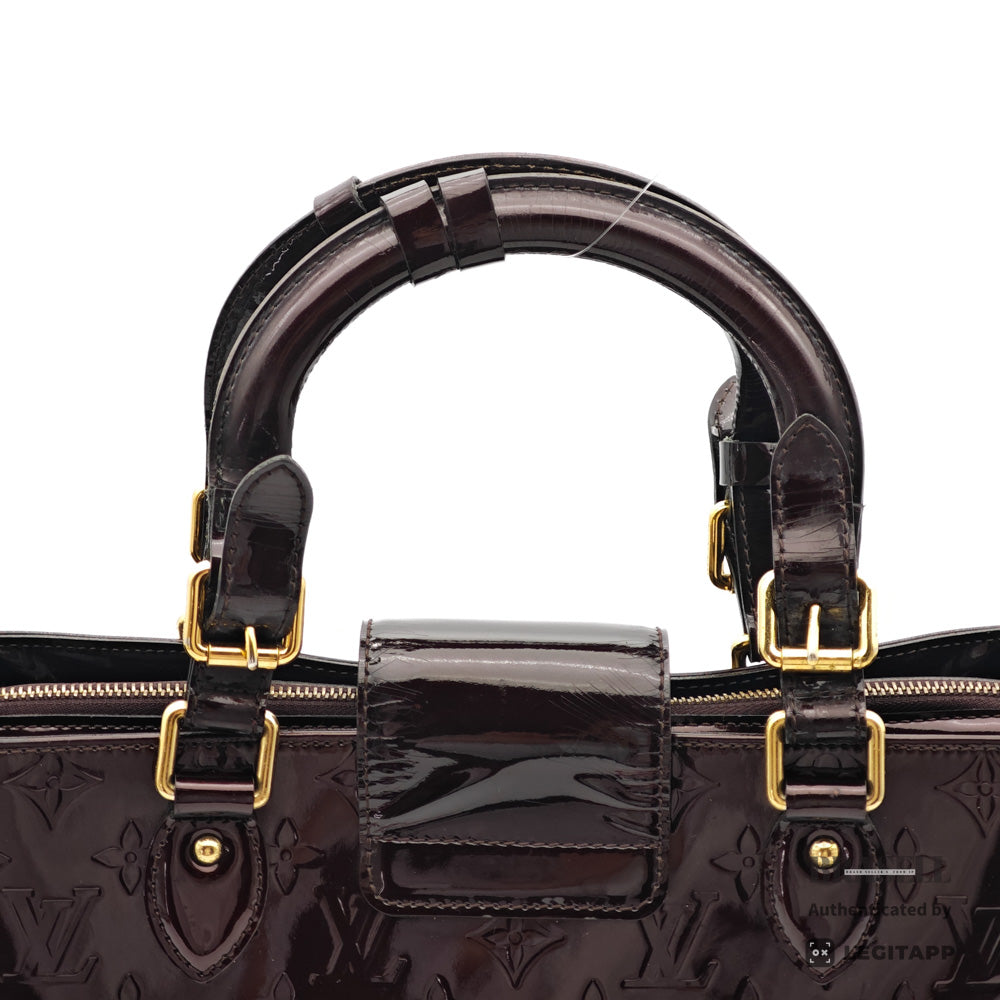 LOUIS VUITTON Melrose Avenue Vernis Amarante HandBag M93757【ImportFeeFREE】