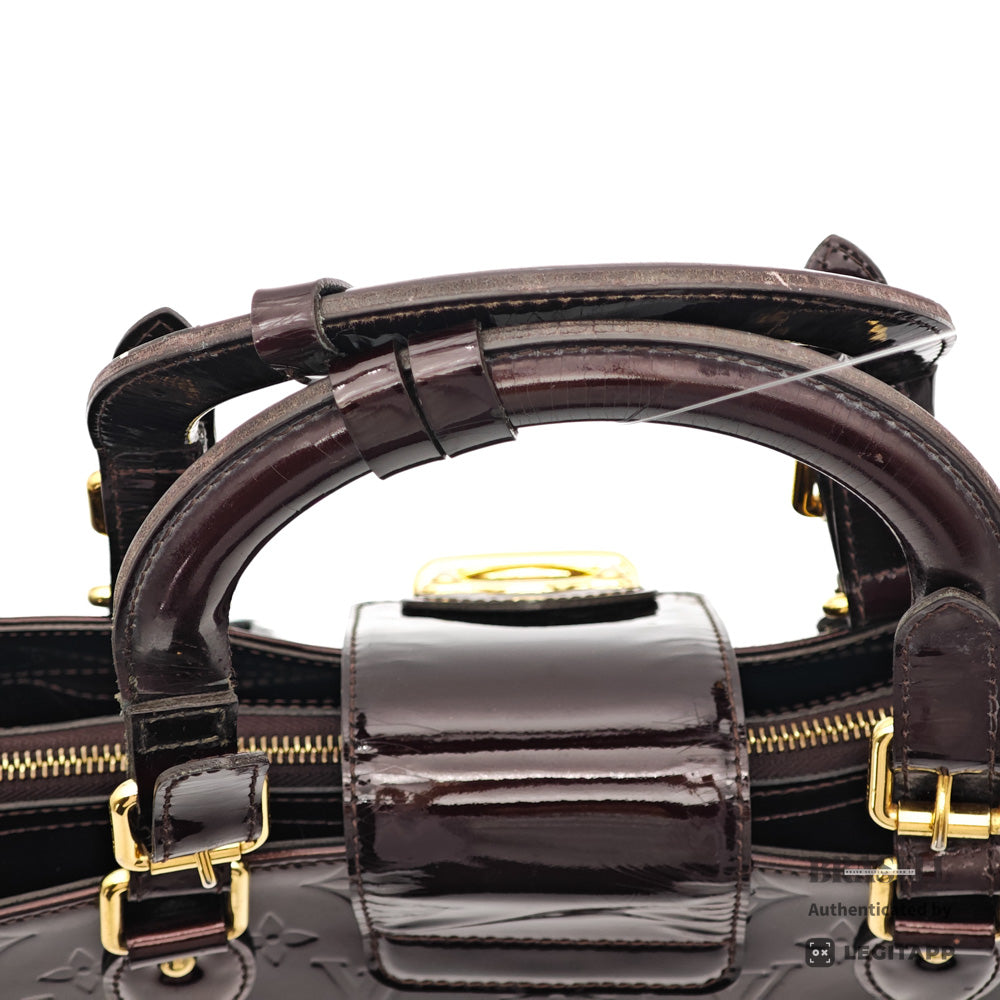 LOUIS VUITTON Melrose Avenue Vernis Amarante HandBag M93757【ImportFeeFREE】