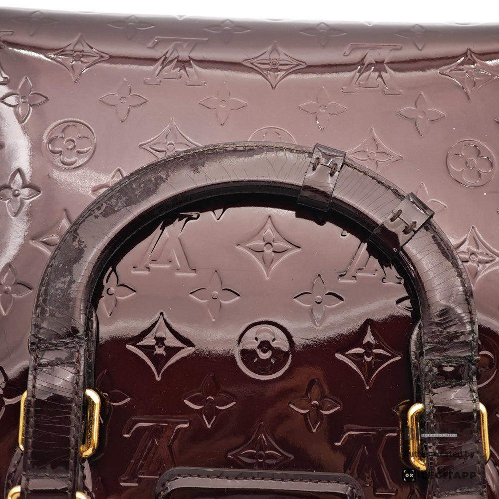 LOUIS VUITTON Melrose Avenue Vernis Amarante HandBag M93757【ImportFeeFREE】