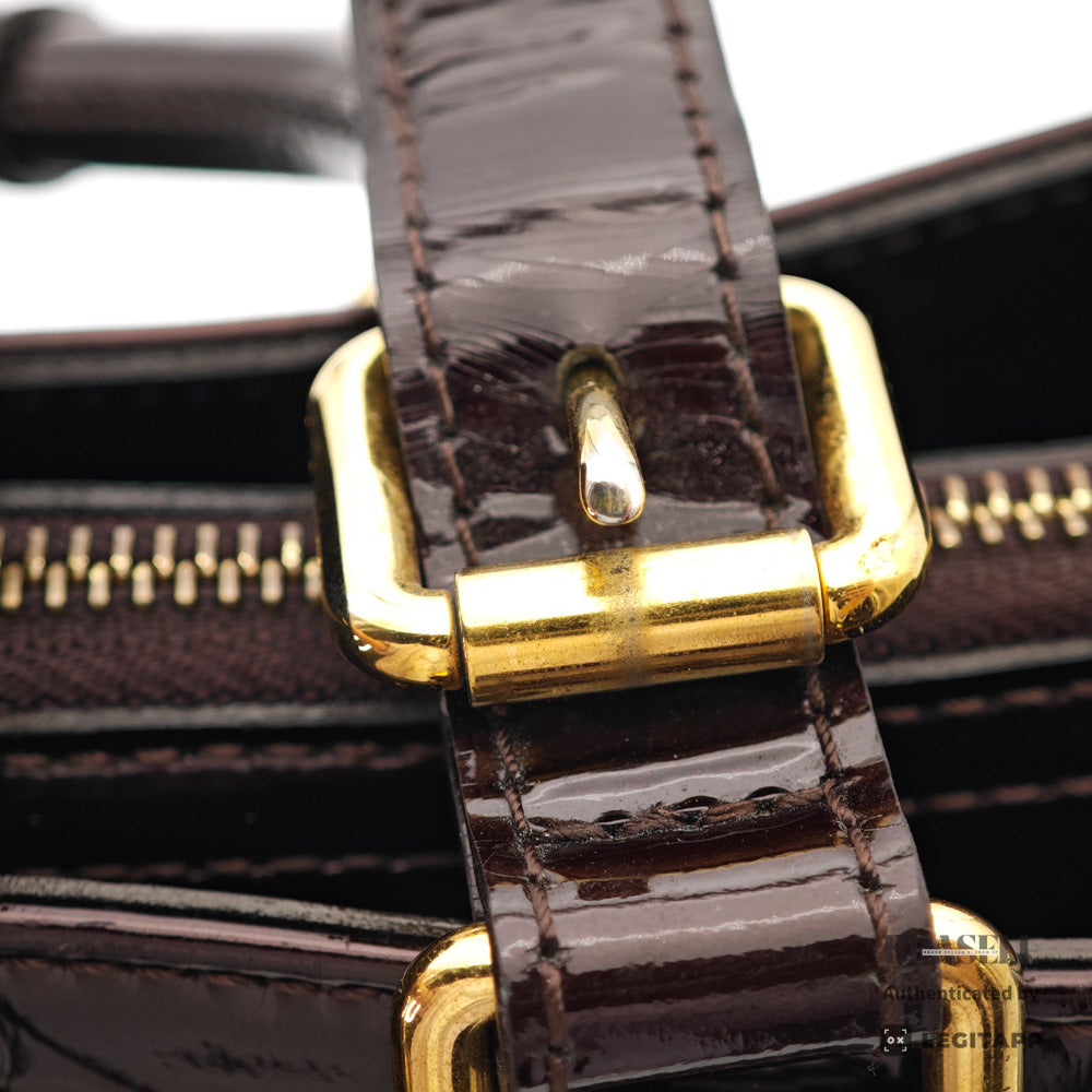 LOUIS VUITTON Melrose Avenue Vernis Amarante HandBag M93757【ImportFeeFREE】