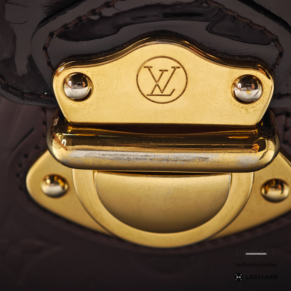 LOUIS VUITTON Melrose Avenue Vernis Amarante HandBag M93757【ImportFeeFREE】