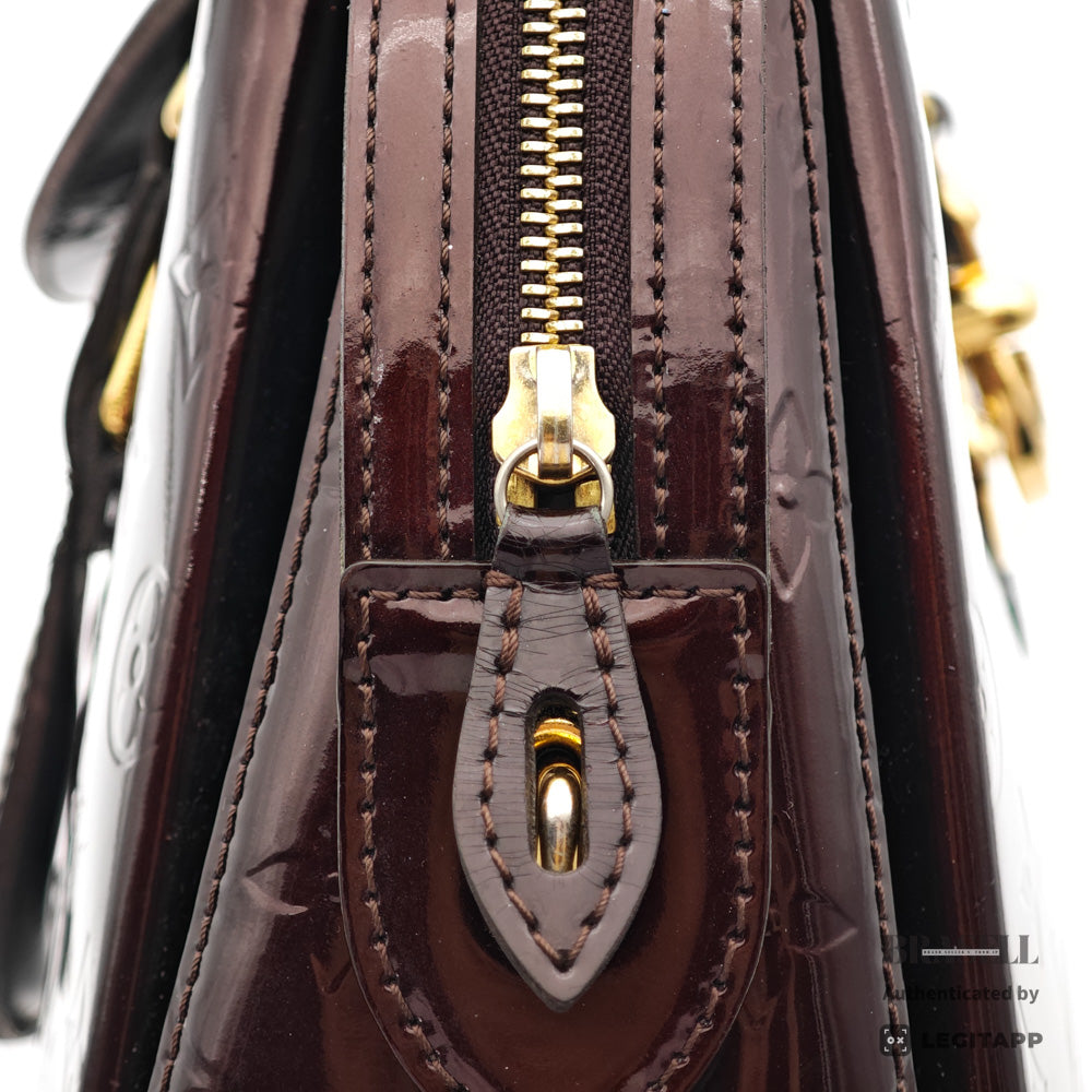 LOUIS VUITTON Melrose Avenue Vernis Amarante HandBag M93757【ImportFeeFREE】