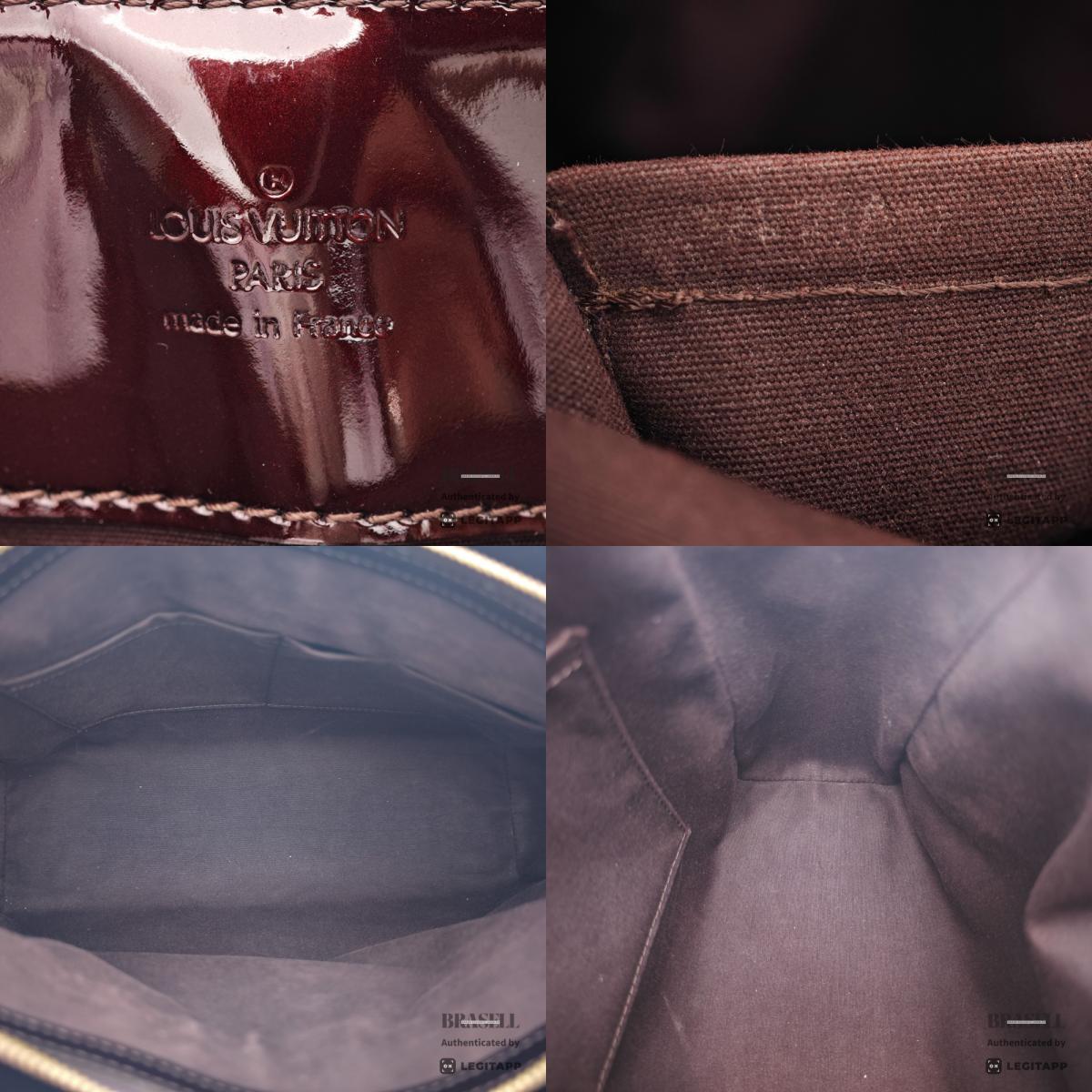 LOUIS VUITTON Melrose Avenue Vernis Amarante HandBag M93757【ImportFeeFREE】