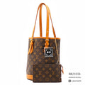 LOUIS VUITTON BucketPM Monogram Canvas Brown ShoulderBag M42238【ImportFeeFREE】