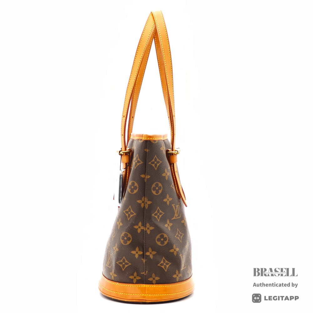 LOUIS VUITTON BucketPM Monogram Canvas Brown ShoulderBag M42238【ImportFeeFREE】
