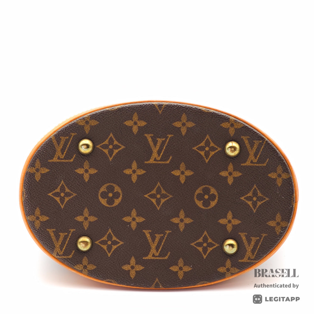 LOUIS VUITTON BucketPM Monogram Canvas Brown ShoulderBag M42238【ImportFeeFREE】