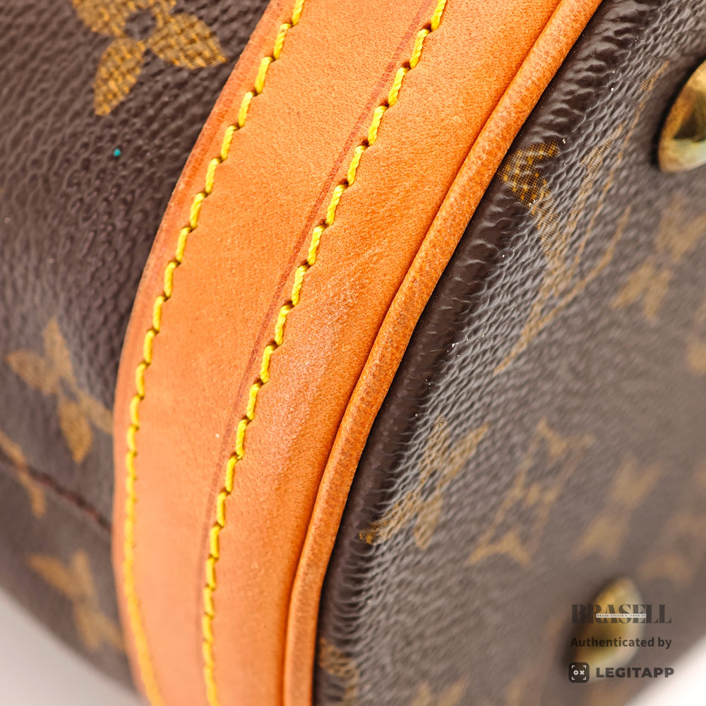 LOUIS VUITTON BucketPM Monogram Canvas Brown ShoulderBag M42238【ImportFeeFREE】