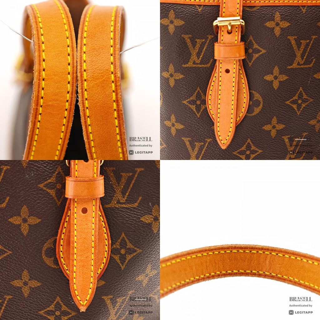 LOUIS VUITTON BucketPM Monogram Canvas Brown ShoulderBag M42238【ImportFeeFREE】
