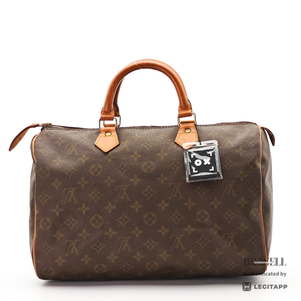 LOUIS VUITTON Speedy 35 Monogram Canvas Brown Hand Bag M41524 【ImportFeeFREE】