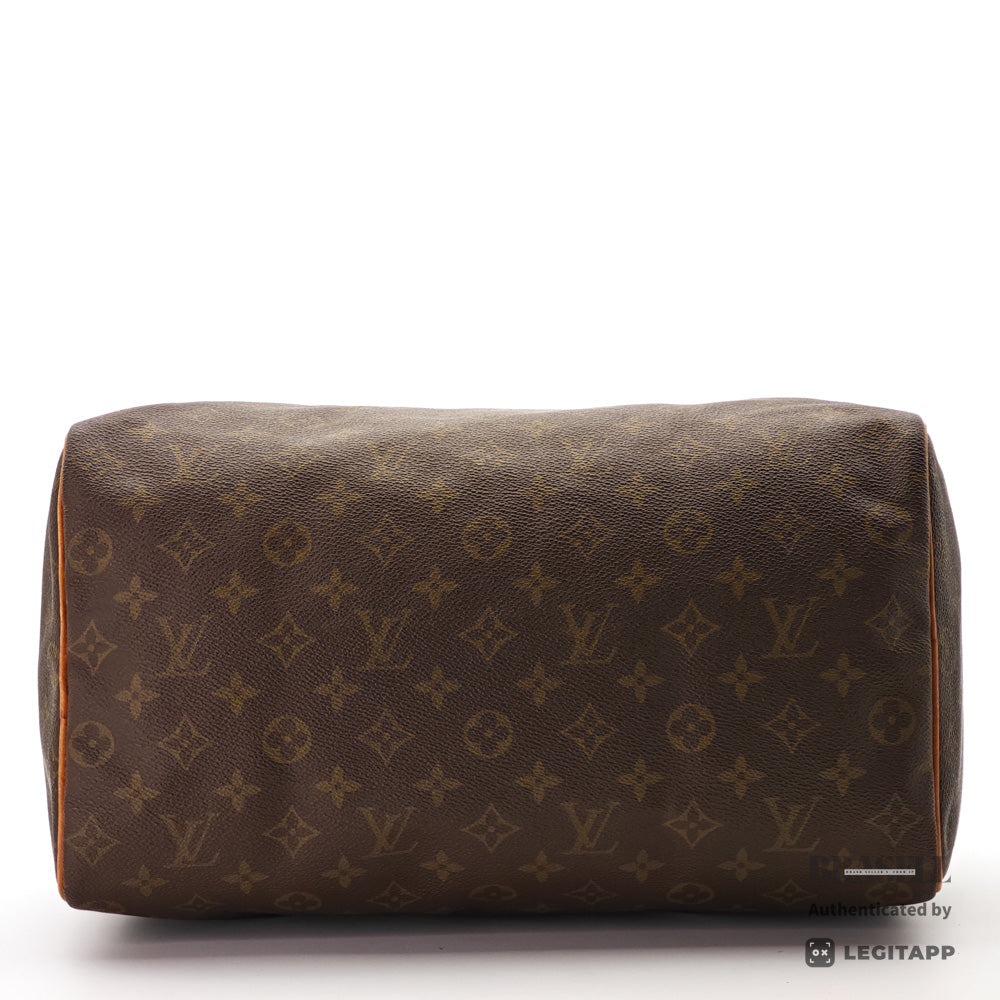 LOUIS VUITTON Speedy 35 Monogram Canvas Brown Hand Bag M41524 【ImportFeeFREE】