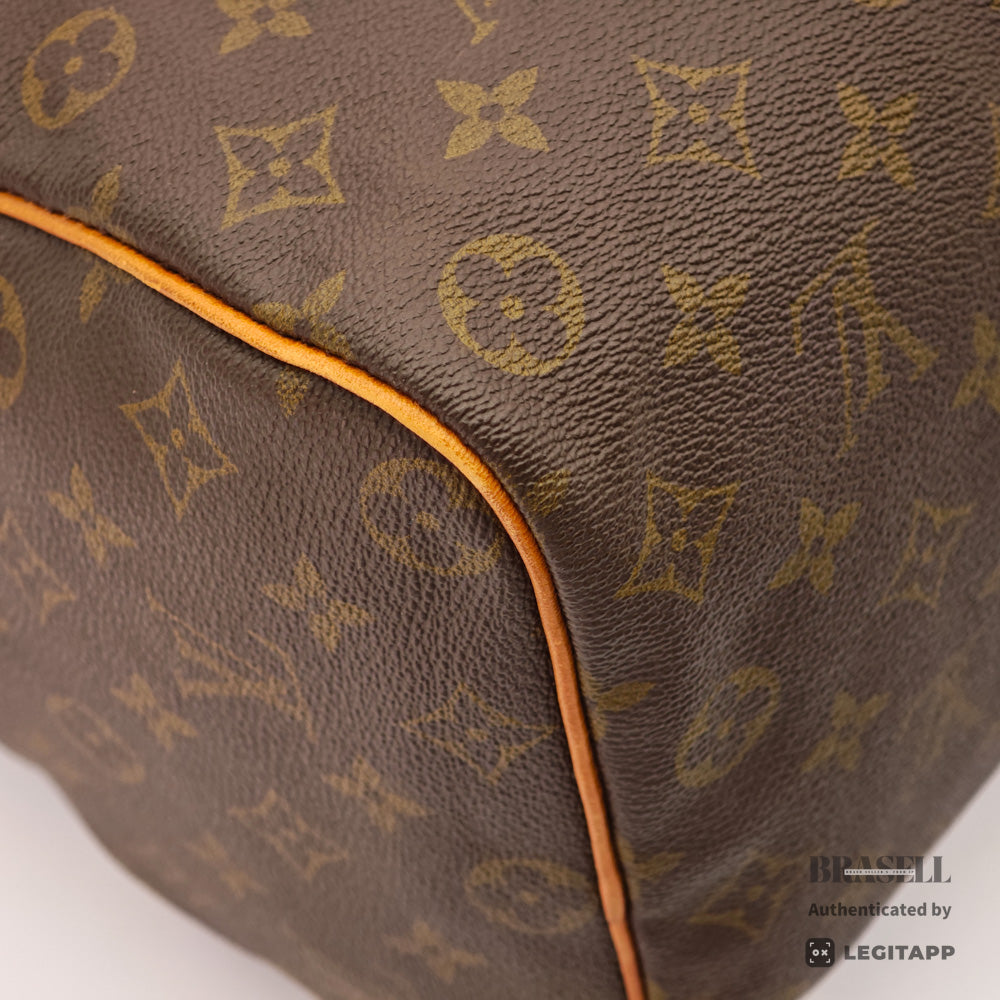 LOUIS VUITTON Speedy 35 Monogram Canvas Brown Hand Bag M41524 【ImportFeeFREE】