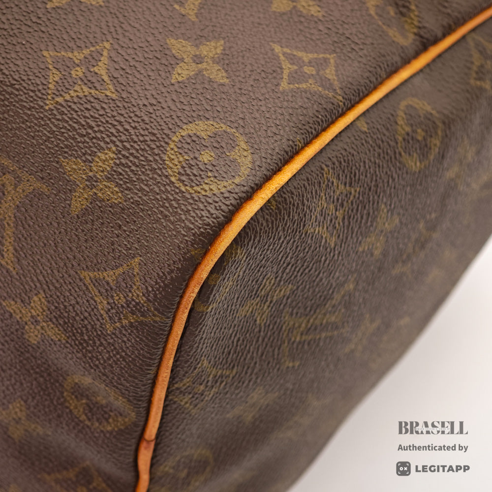LOUIS VUITTON Speedy 35 Monogram Canvas Brown Hand Bag M41524 【ImportFeeFREE】