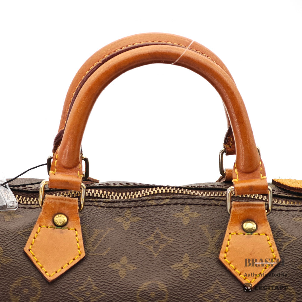 LOUIS VUITTON Speedy 35 Monogram Canvas Brown Hand Bag M41524 【ImportFeeFREE】