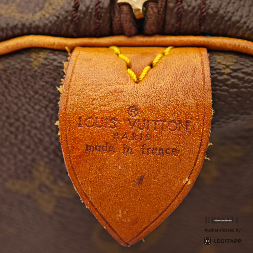 LOUIS VUITTON Speedy 35 Monogram Canvas Brown Hand Bag M41524 【ImportFeeFREE】