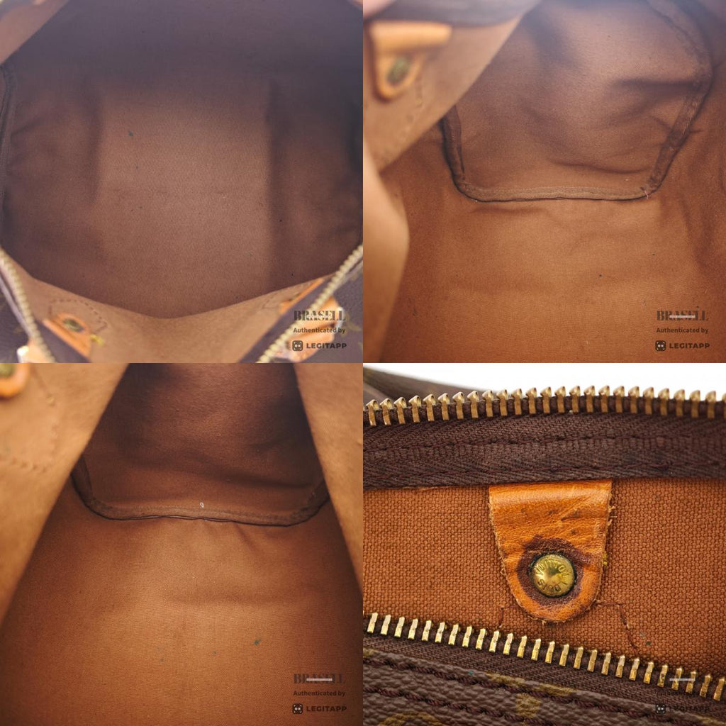 LOUIS VUITTON Speedy 35 Monogram Canvas Brown Hand Bag M41524 【ImportFeeFREE】