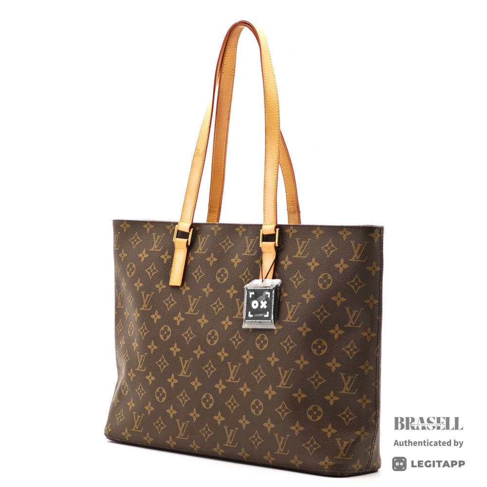 LOUIS VUITTON Luco Monogram Canvas Brown Tote Bag M51155 【ImportFeeFREE】