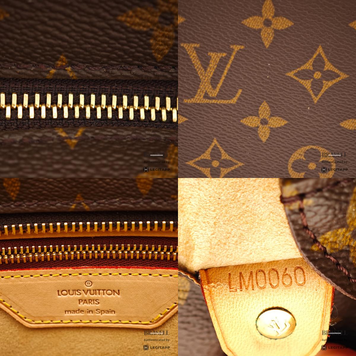 LOUIS VUITTON Luco Monogram Canvas Brown Tote Bag M51155 【ImportFeeFREE】