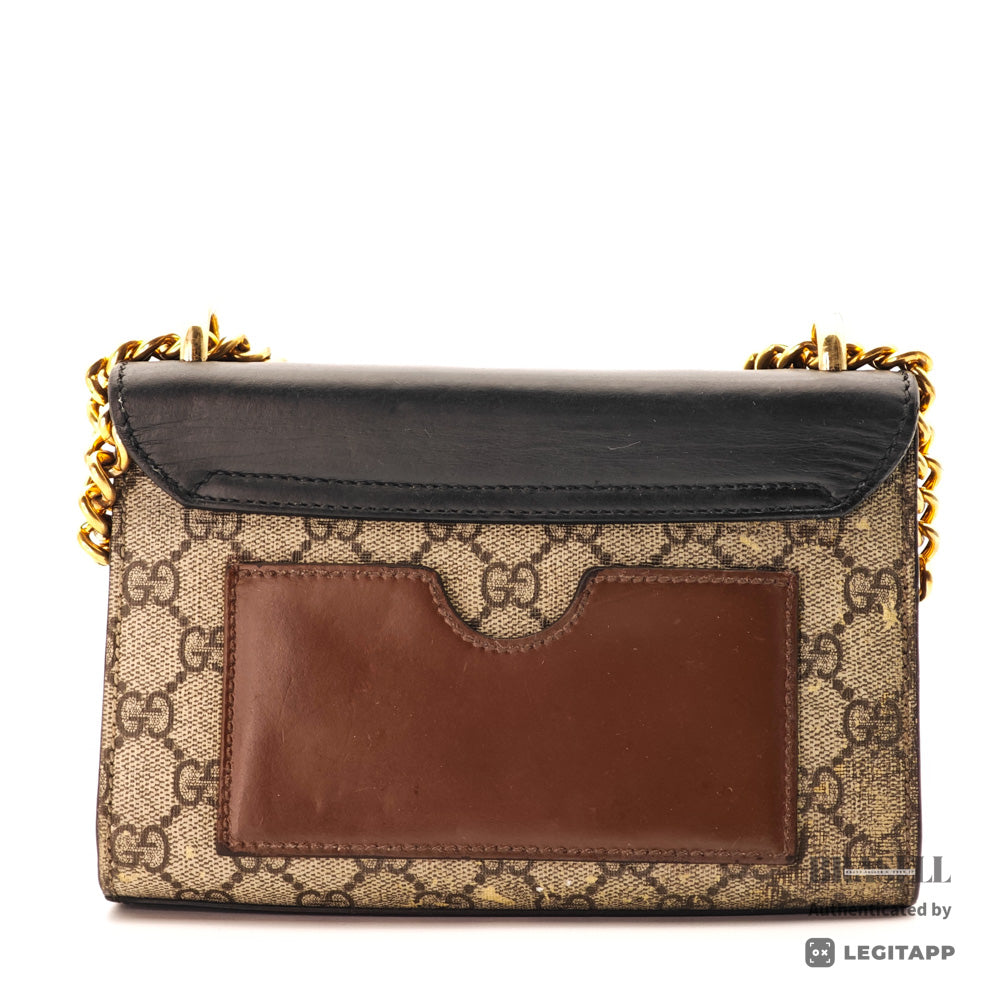 GUCCI Padlock GG Supreme Canvas Chain Shoulder Bag 【ImportFeeFREE】