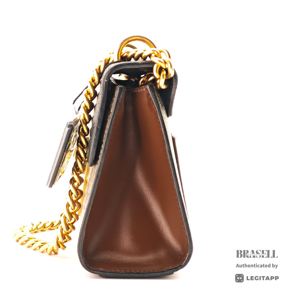 GUCCI Padlock GG Supreme Canvas Chain Shoulder Bag 【ImportFeeFREE】