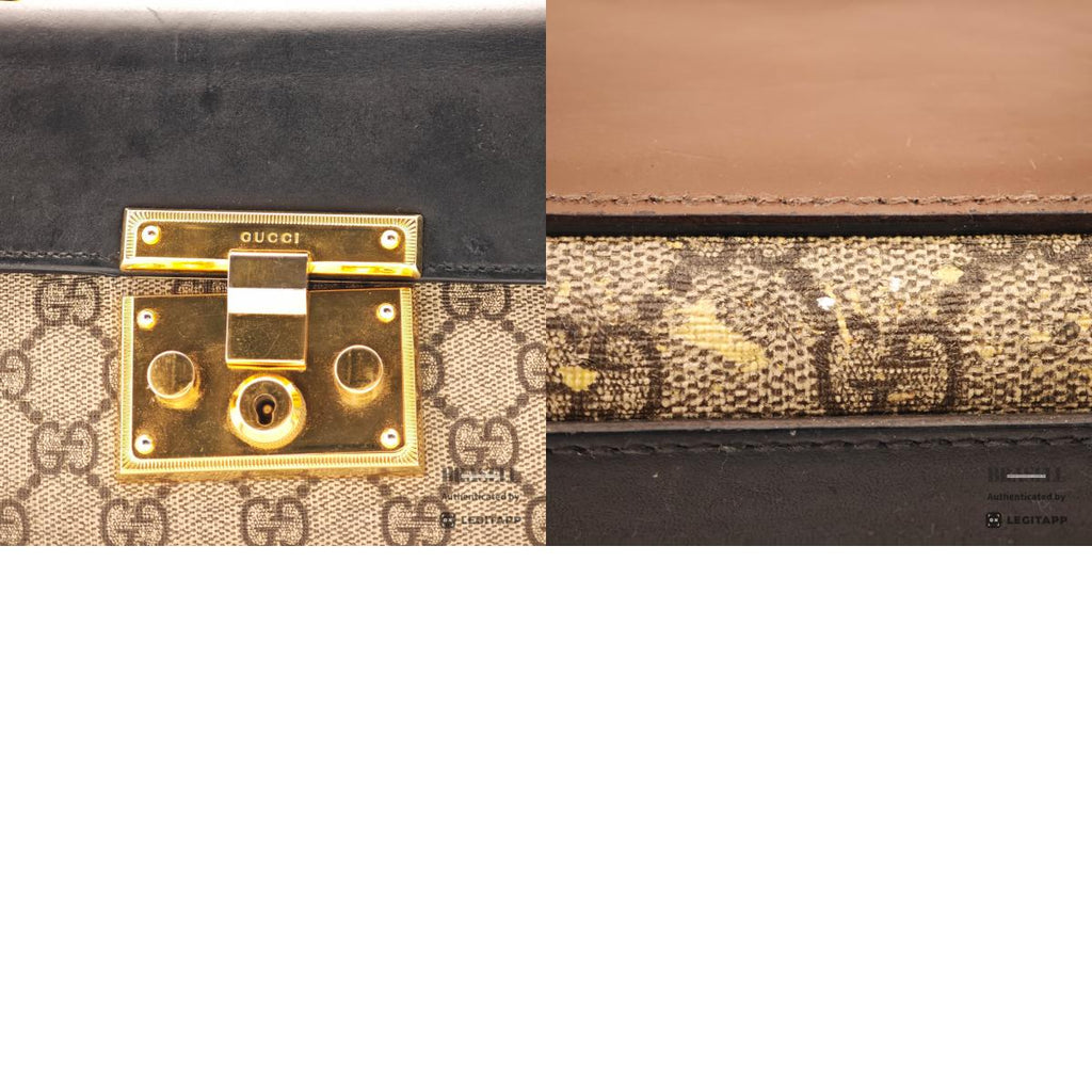 GUCCI Padlock GG Supreme Canvas Chain Shoulder Bag 【ImportFeeFREE】
