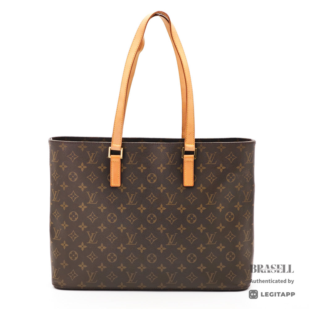 LOUIS VUITTON Luco Monogram Canvas Brown Tote Bag M51155 【ImportFeeFREE】