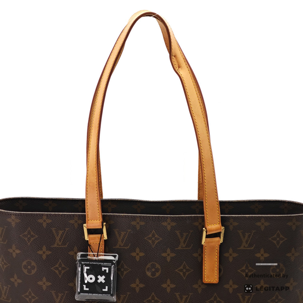 LOUIS VUITTON Luco Monogram Canvas Brown Tote Bag M51155 【ImportFeeFREE】
