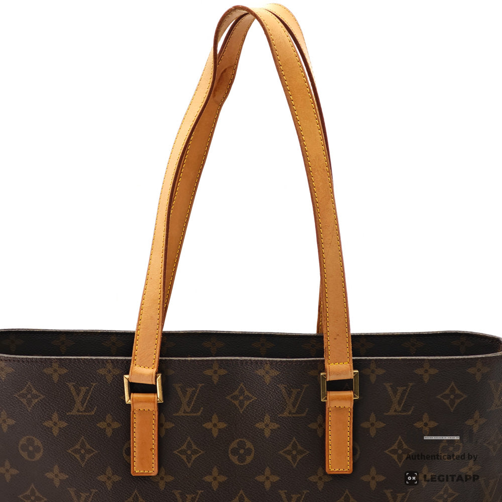 LOUIS VUITTON Luco Monogram Canvas Brown Tote Bag M51155 【ImportFeeFREE】