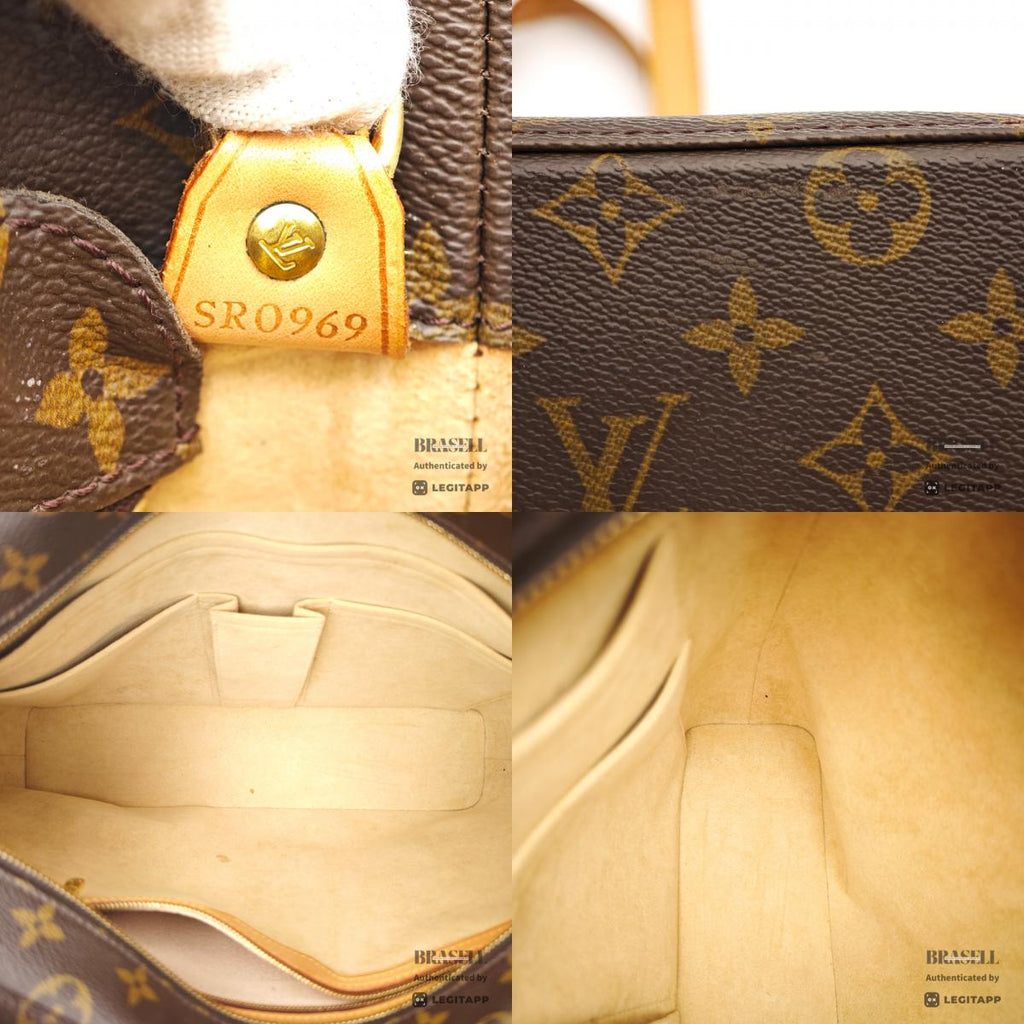 LOUIS VUITTON Luco Monogram Canvas Brown Tote Bag M51155 【ImportFeeFREE】