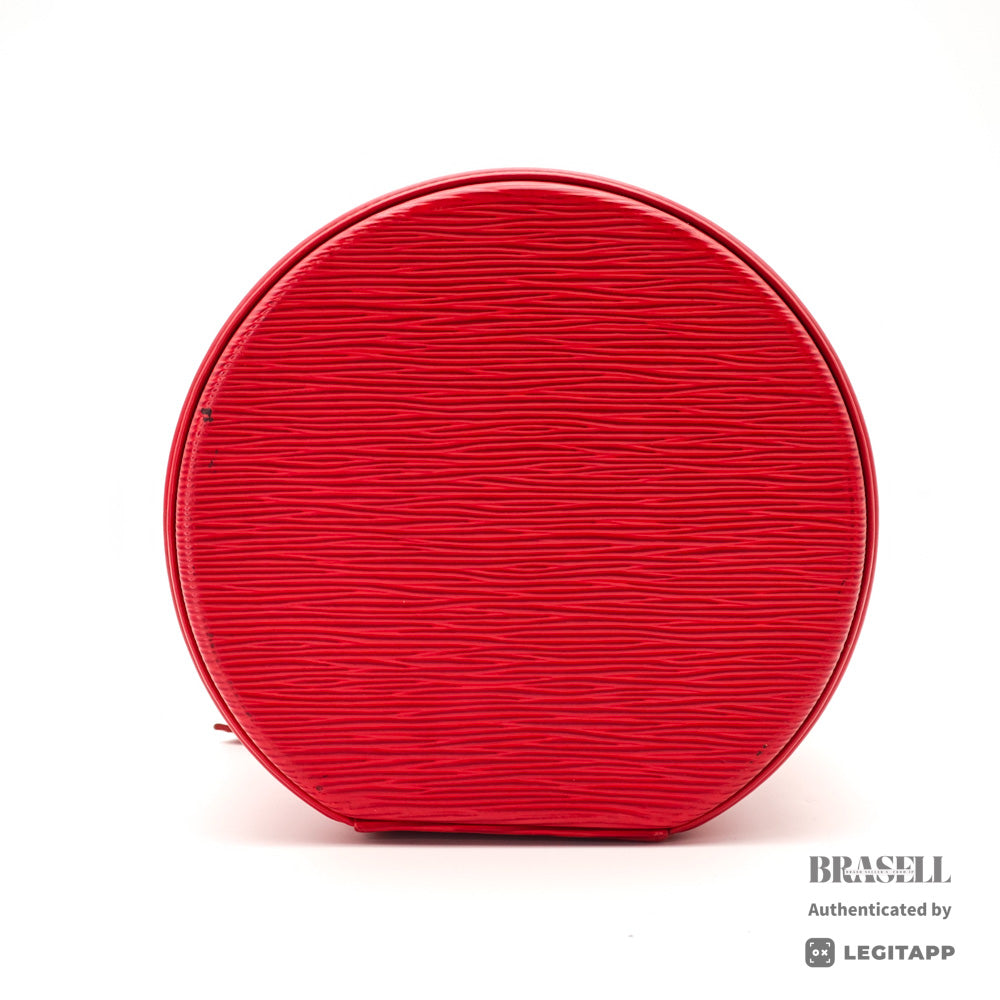 LOUIS VUITTON Epi Cannes Vanity Hand Bag M48037 Red Leather【ImportFeeFREE】